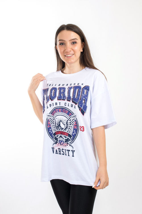 102 Florida Baskılı Tshirt resmi