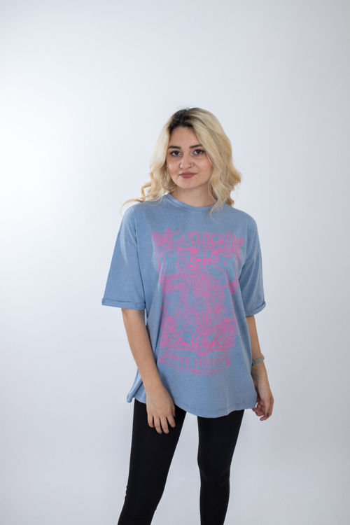 S0007735 Baskılı Oversize Tshirt resmi