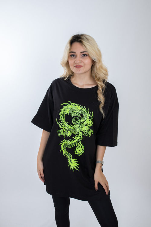 2609 Baskılı Oversize Tshirt resmi