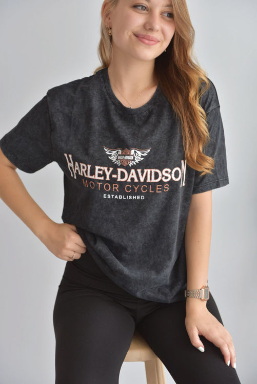 Harley Davidson Baskılı Tshirt 3109 resmi