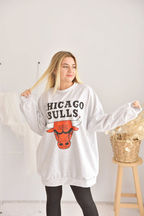 497 Baskılı Oversize Sweat resmi