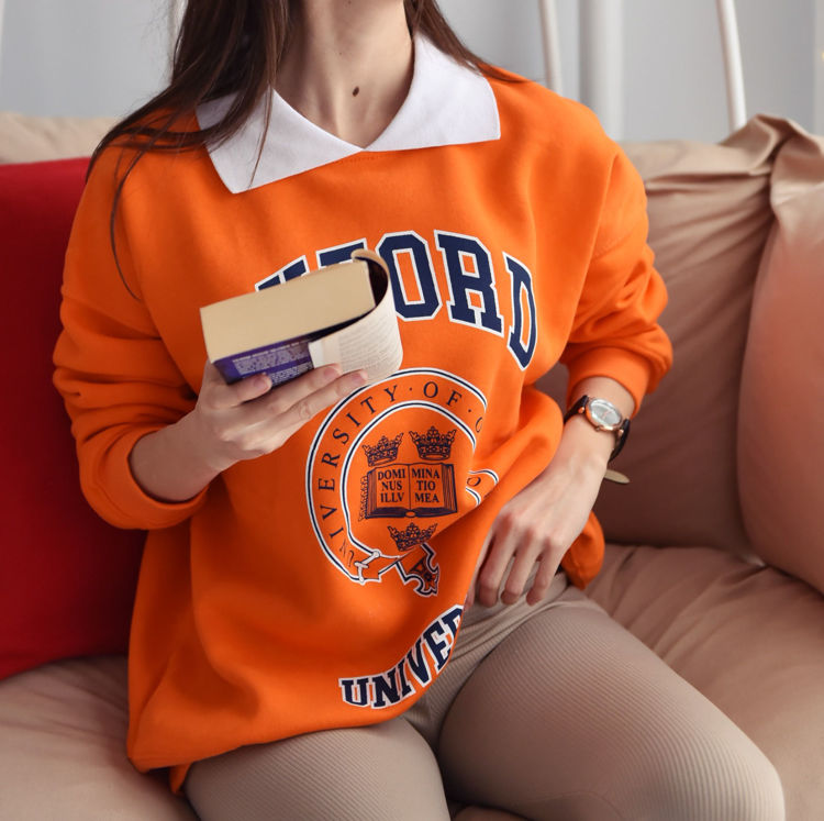 3100 Oxford Baskılı Sweatshirt resmi