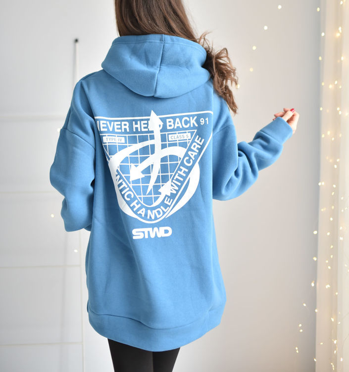 001 Baskılı Sweatshirt resmi