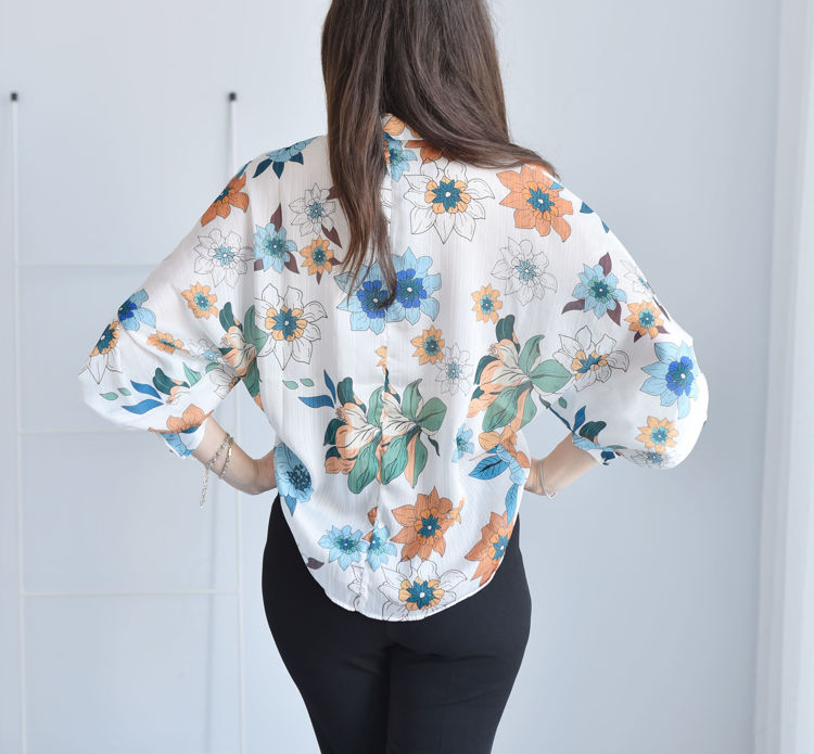 1761 Çiçek Desenli Gömlek resmi