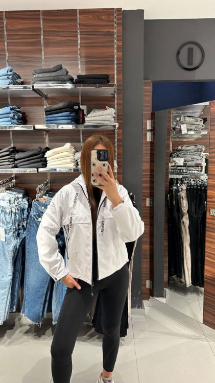 Kapüşonlu Mevsimlik Ceket 10012 resmi