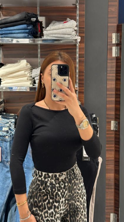 Uzun Kol Basic-Siyah 31274 resmi