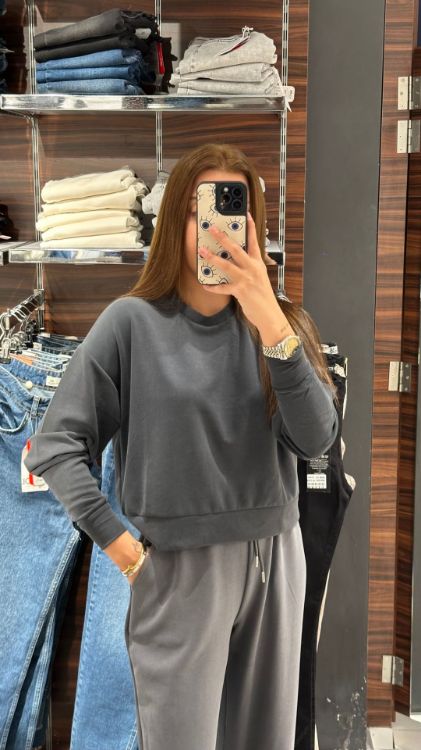 Oysho Kumaş Sweat-Antrasit S0016589 resmi