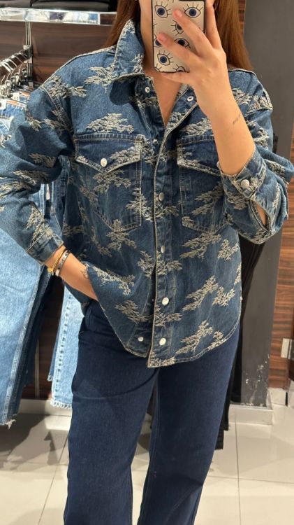 Vintage Ceket-Lacivert 50739 resmi