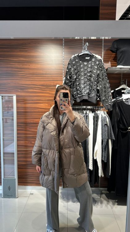 Oversize Şişme Mont-Vizon 7890 resmi