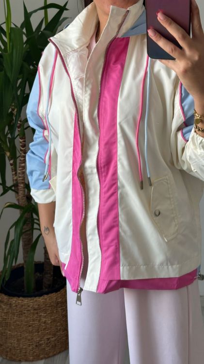 Renkli Yağmurluk-Pembe 2711 resmi