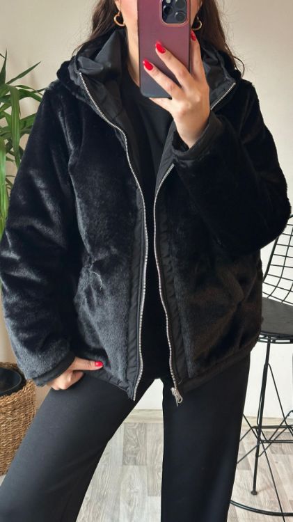 Çift Taraflı Mont-Siyah Helin26 resmi