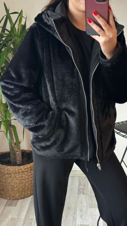 Çift Taraflı Mont-Siyah Helin26 resmi